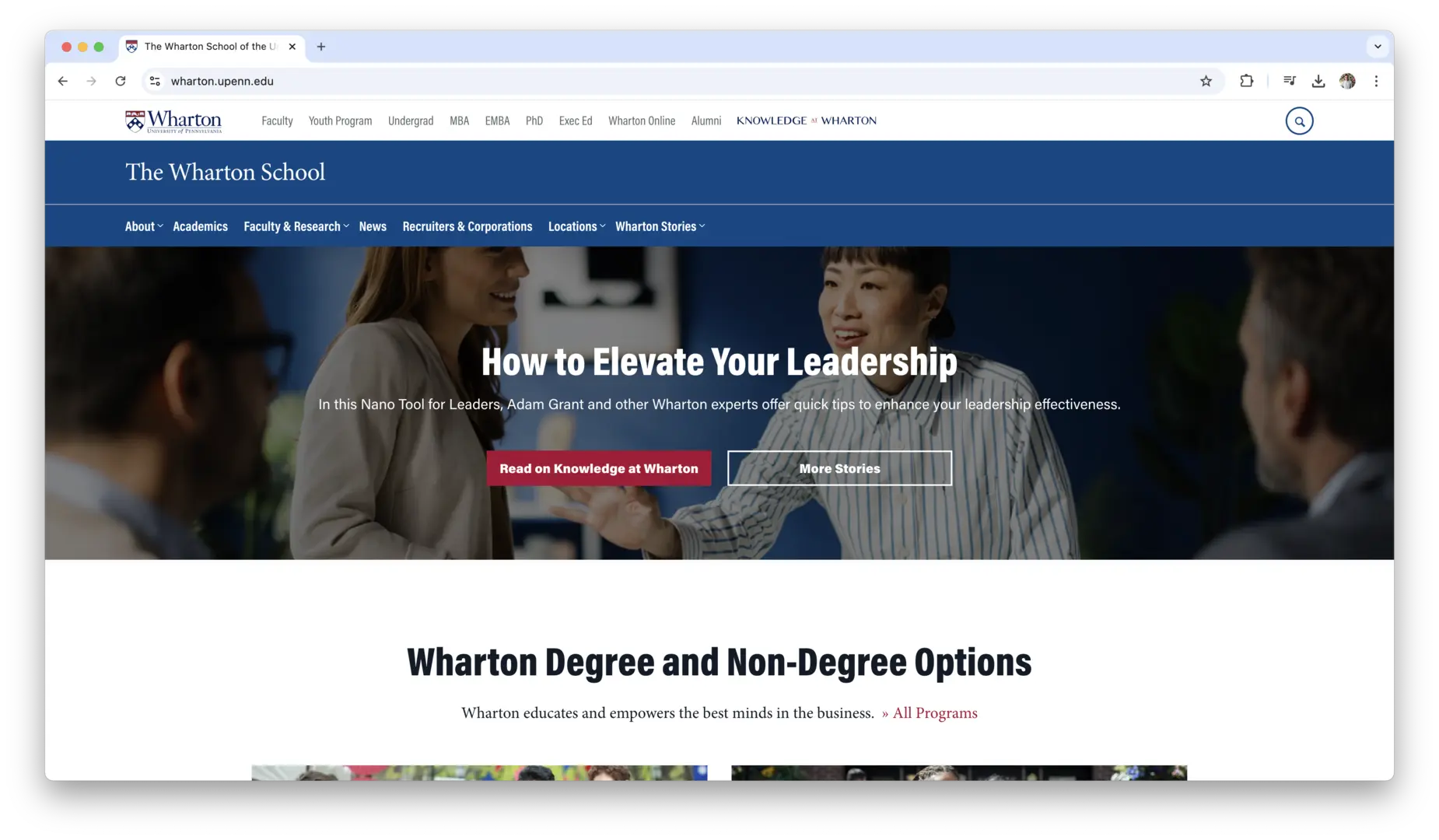 Wharton logo
