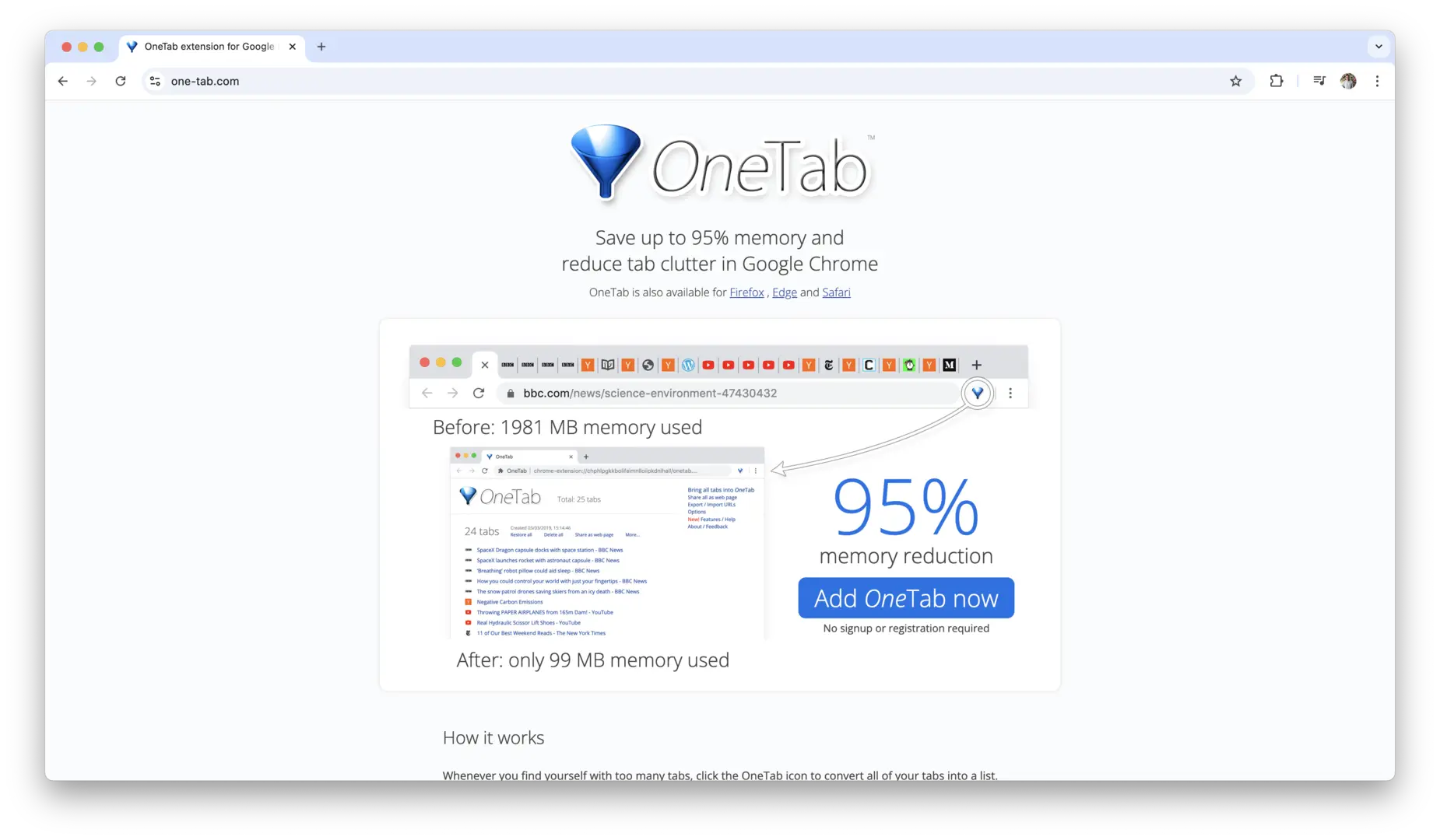 OneTab logo