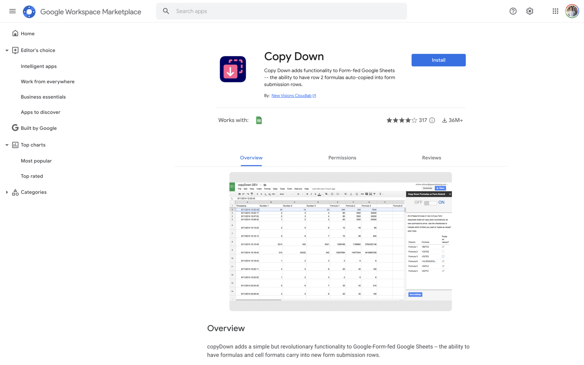 Down logo