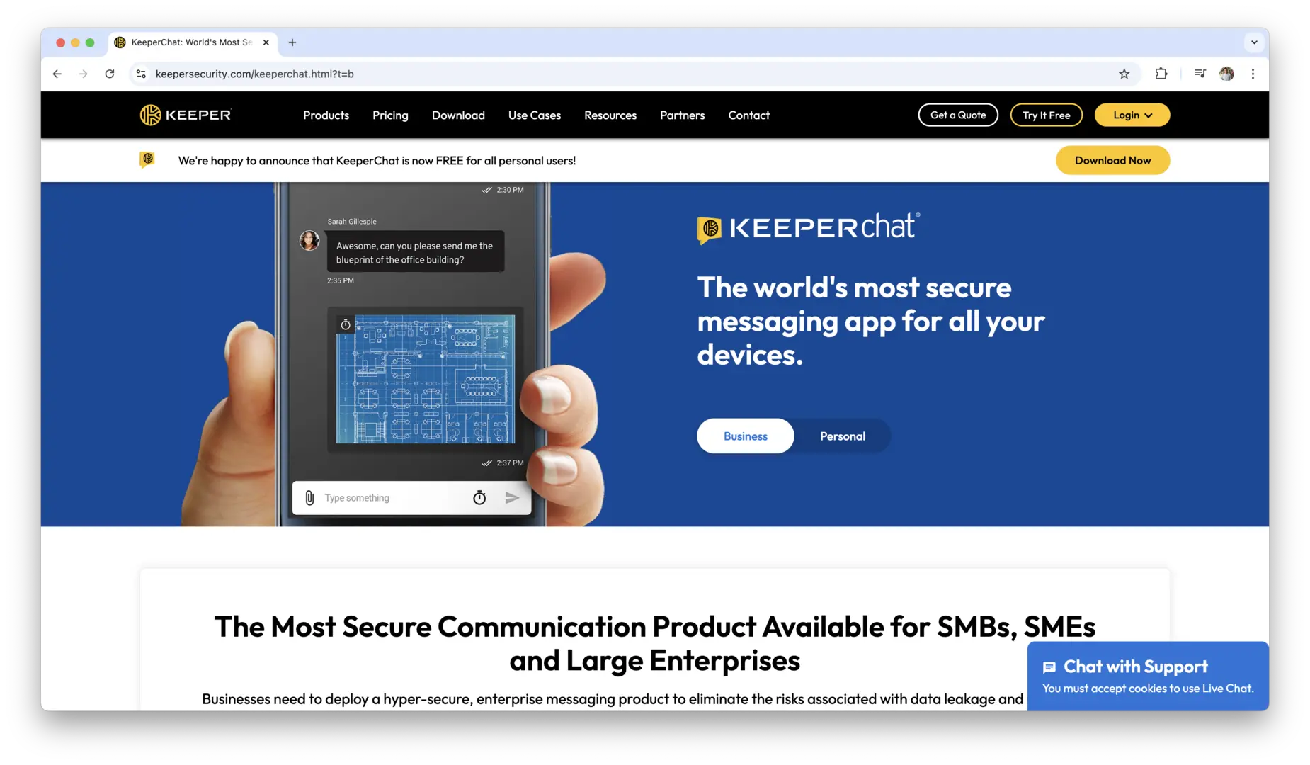 KeeperChat logo
