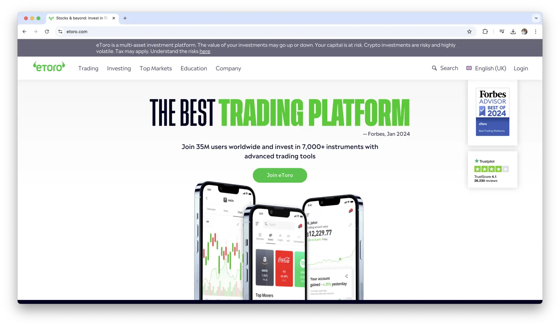eToro logo