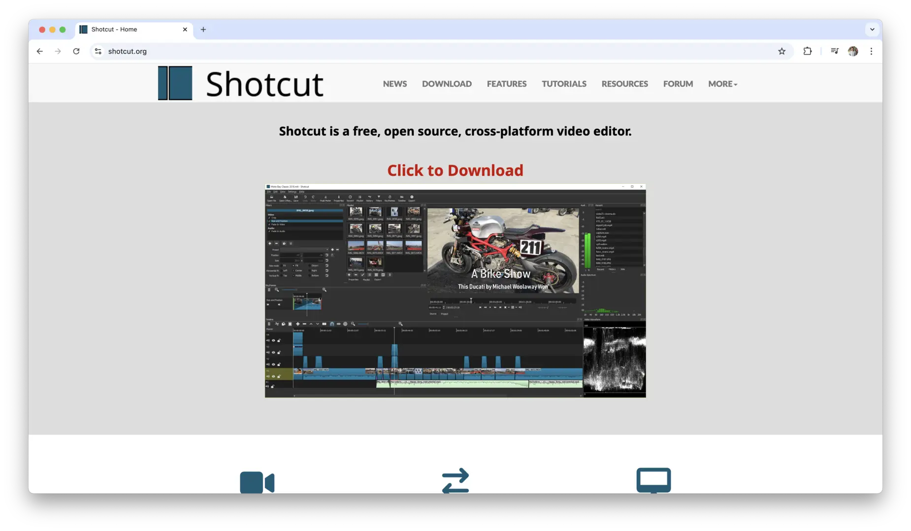 Shotcut logo