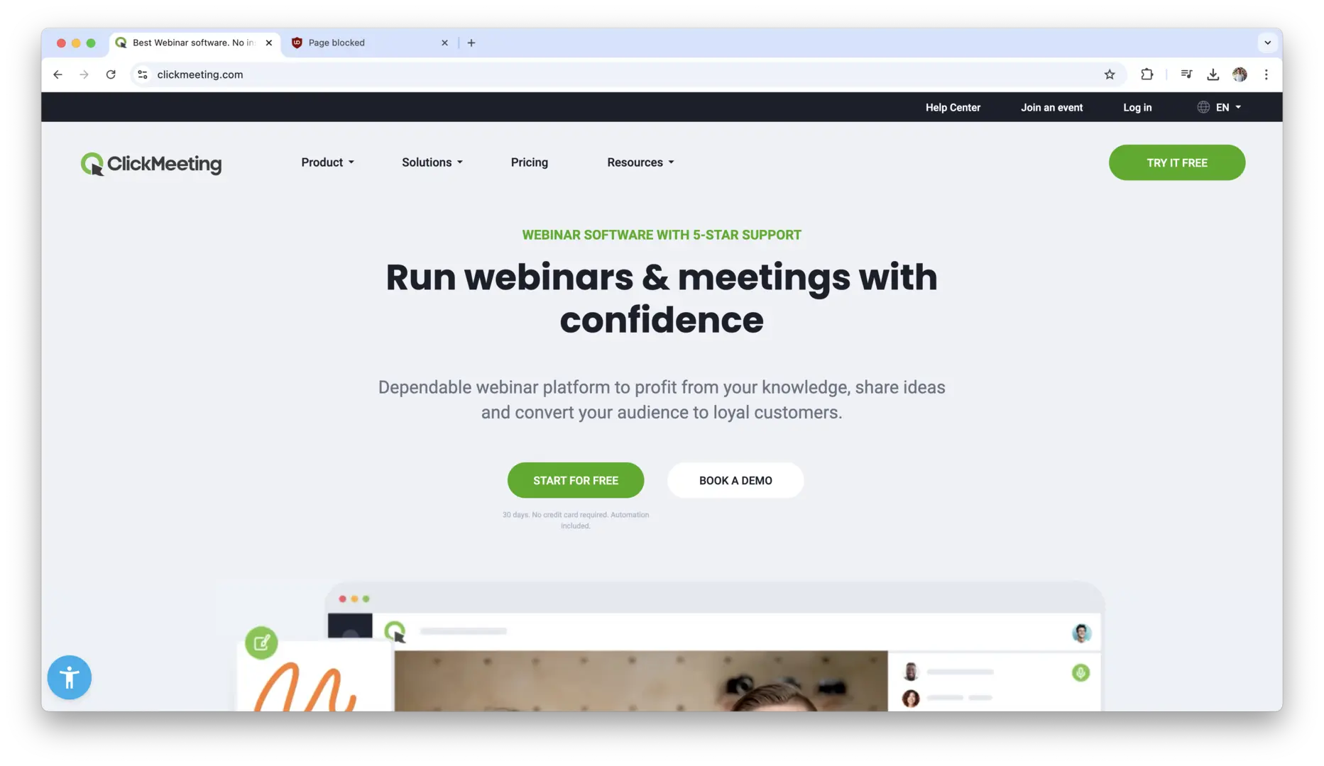 ClickMeeting logo