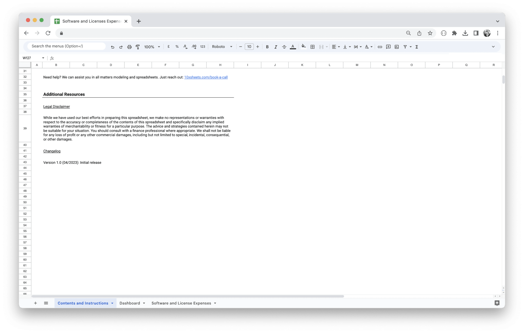 Software License Management Tool - Contents and Instructions - Part 2 with getting started guide in Google Sheets