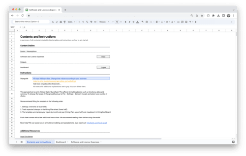 Software License Management Tool Template - Getting Started and Instructions