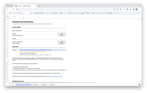 Workforce Planning Tool Template - Getting Started and Instructions