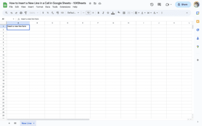 How to Insert a New Line in a Cell in Google Sheets (5 Easy Ways ...