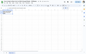 How to Insert a New Line in a Cell in Google Sheets (5 Easy Ways ...