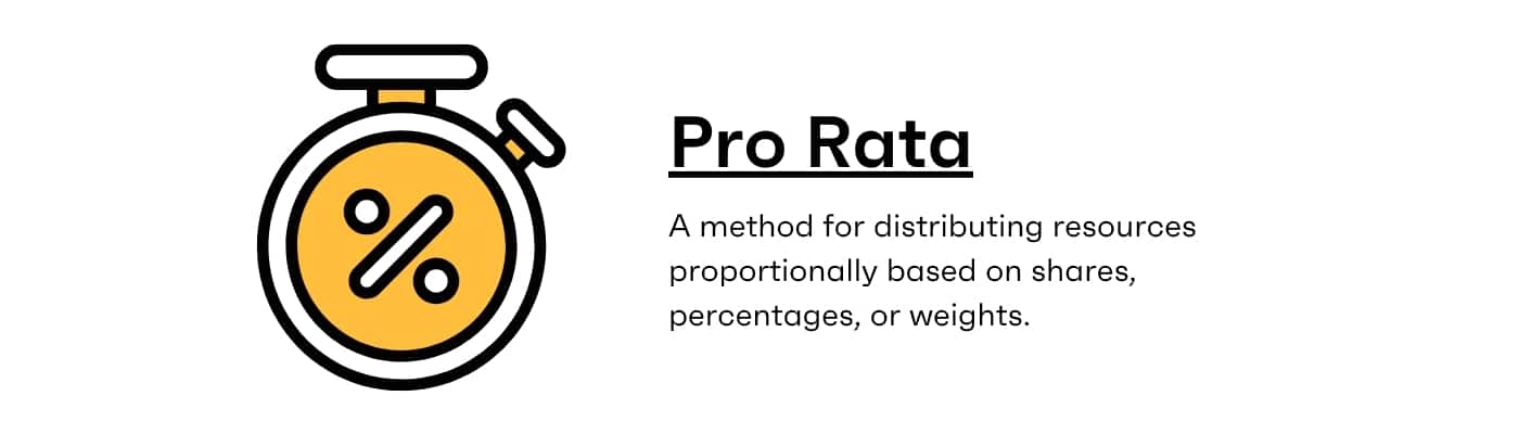 Pro Rata Definition Meaning Calculation Examples