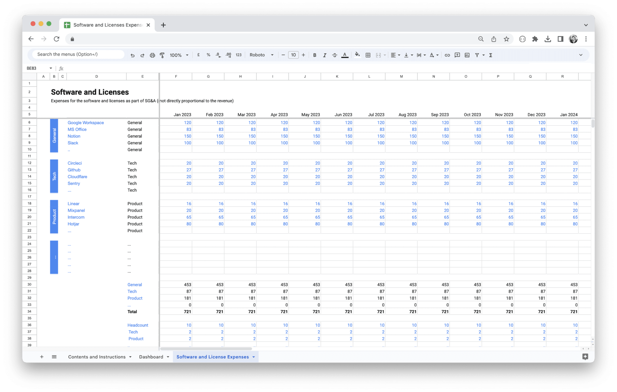 Software License Management Tool - Software and Licenses Expenses