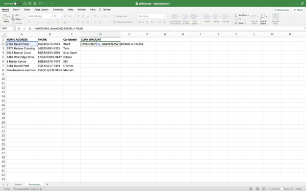 Transfer Data From One Excel Worksheet to Another Automatically - 10XSheets